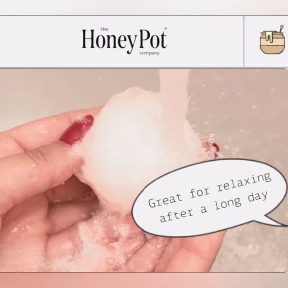 The Honey Pot Calming Lavender Bath Bombs pH Balanced Natural Healthy 9 Count - Picture 12 of 12